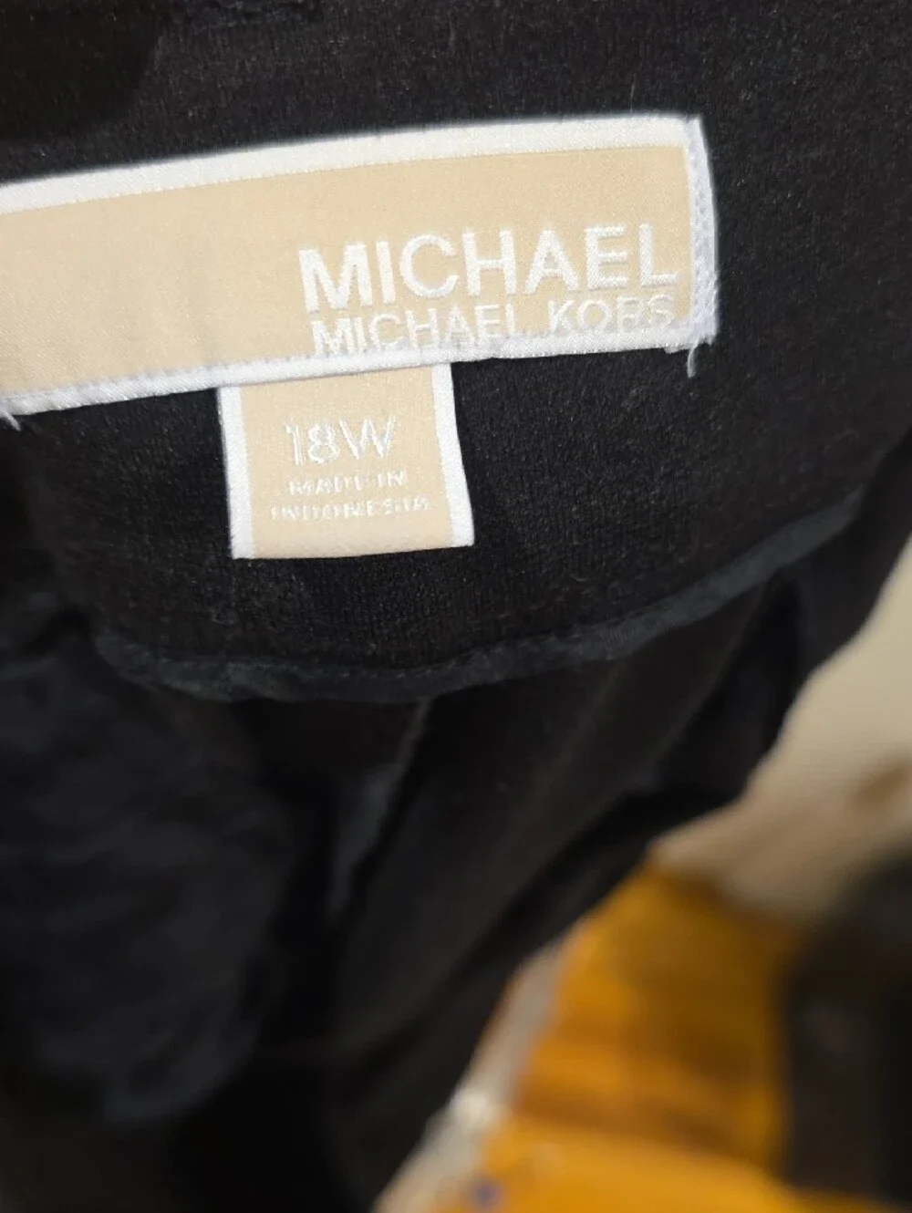 Michael Kors Black Straight-Leg Dress Pants